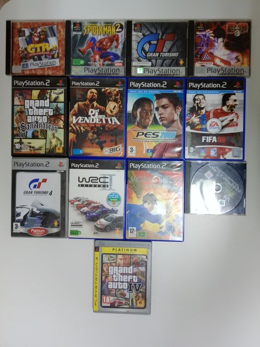 Coleção de videojogos PlayStation (PS1/PS2/PS3/)