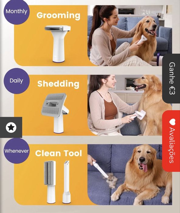 Pet Grooming kit & Vacuum Lm5 - Novo