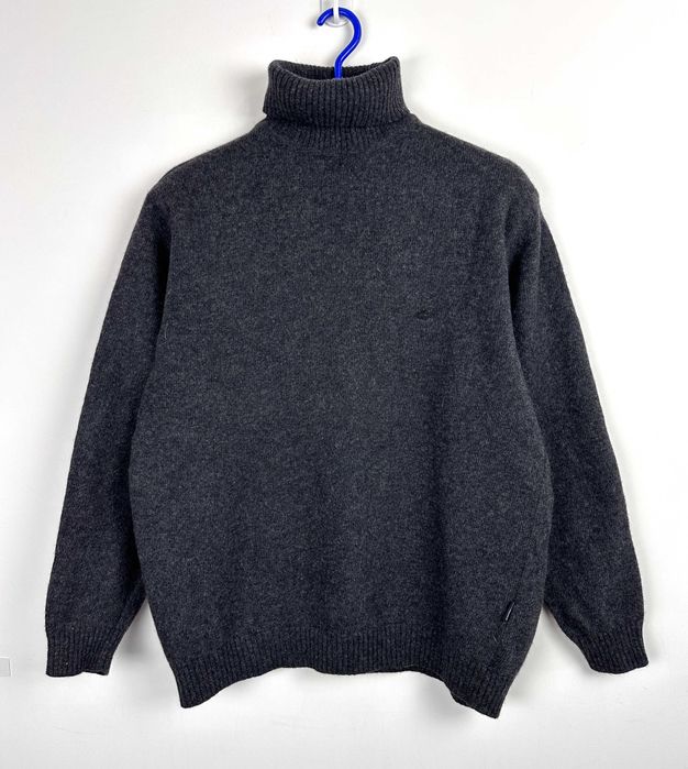 Sweter wełniany CAMEL ACTIVE golf męski szary casual boxy r. M