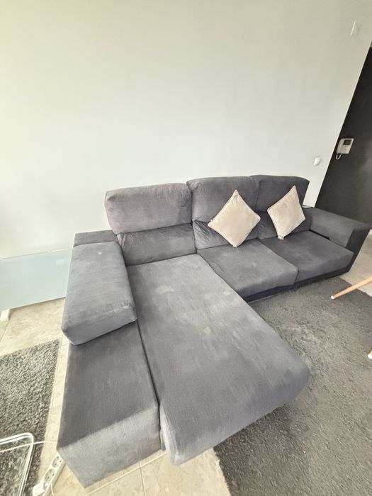 Sofá 3 lugares com Chaise Longue à Direita