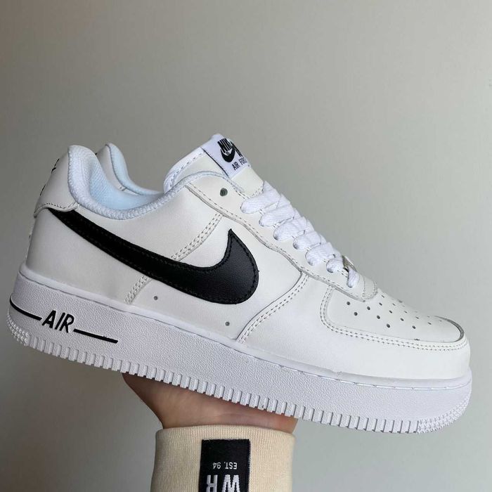 АКЦІЯ! Nike Air Force 1 White Black 2 36 37 38 39 40 41 42 43 44 45