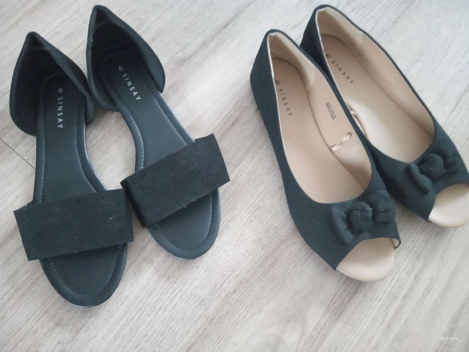 buty sinsay rozm. 40, 2 pary, jak nowe