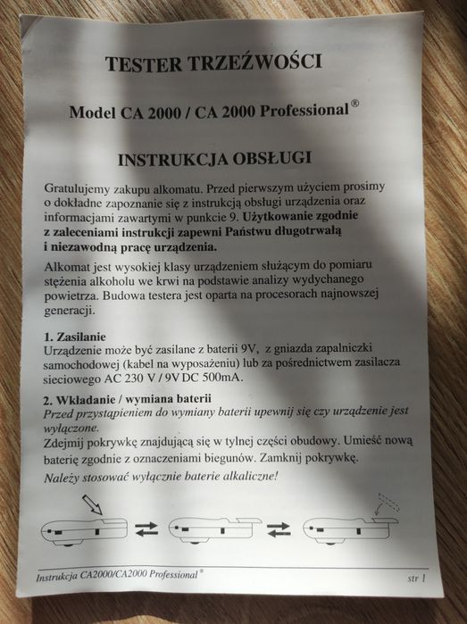 Alkomat CA 2000 Pro