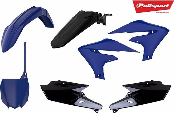 kit plasticos polisport azul/preta yamaha yz 250f / 450f