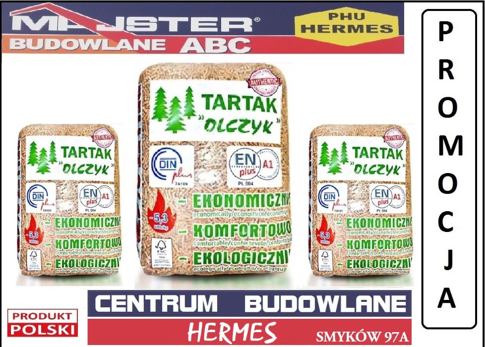 Pellet Olczyk A1 Certyfikat ENplus 6mm (Olimp, Dankros) Gold Bebelno Smyków