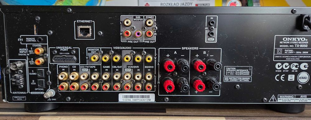 Amplituner Onkyo TX-8050 max dodatki