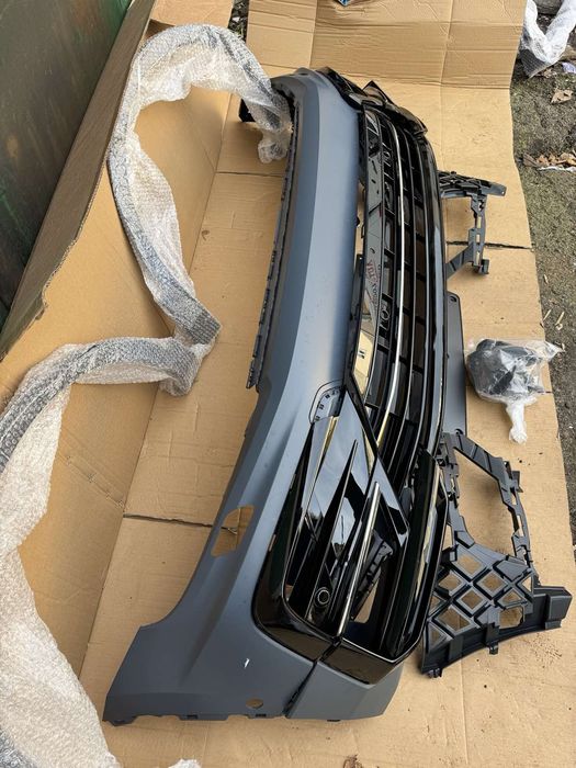 Tiguan r line   тигуан р лайн бампер в сборе 2017-2021