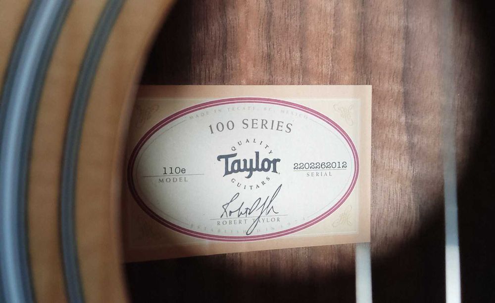 Guitarra Taylor 110e CANHOTO/ESQUERDINO - Como nova!