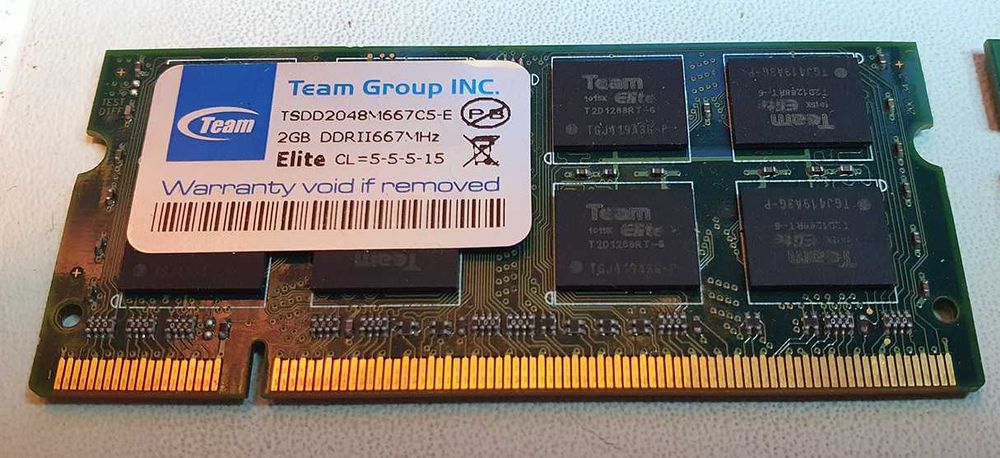 TeamGroup DDR2 667MHz 2GB CL5 SDRAM Memory (for Laptops)64752385384195120
