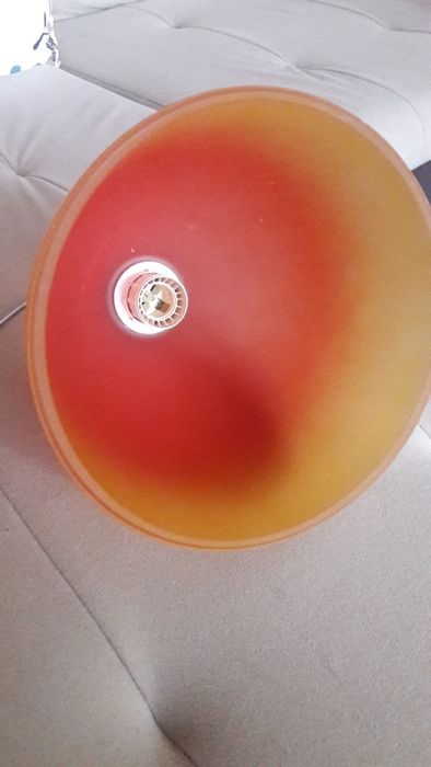 Szklana lampa sufitowa