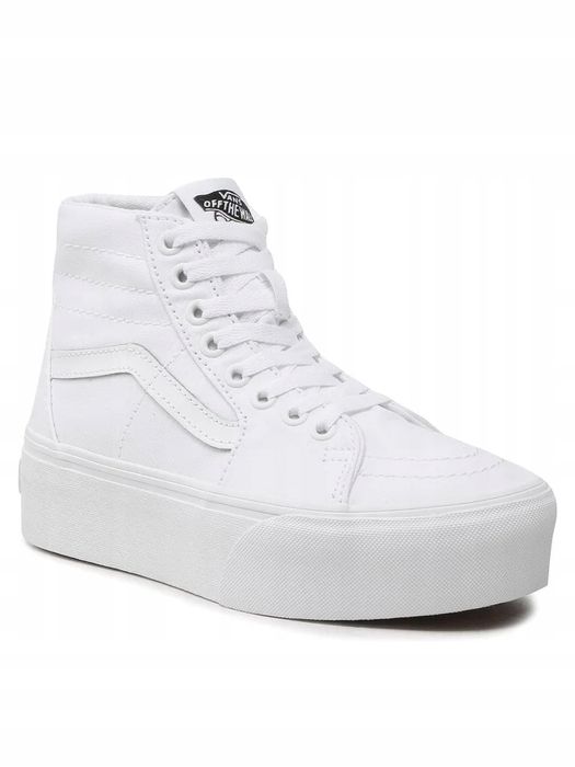 Vans 41 Buty Damskie Sk8 Hi Tapered Białe Trampki Tenisówki T646