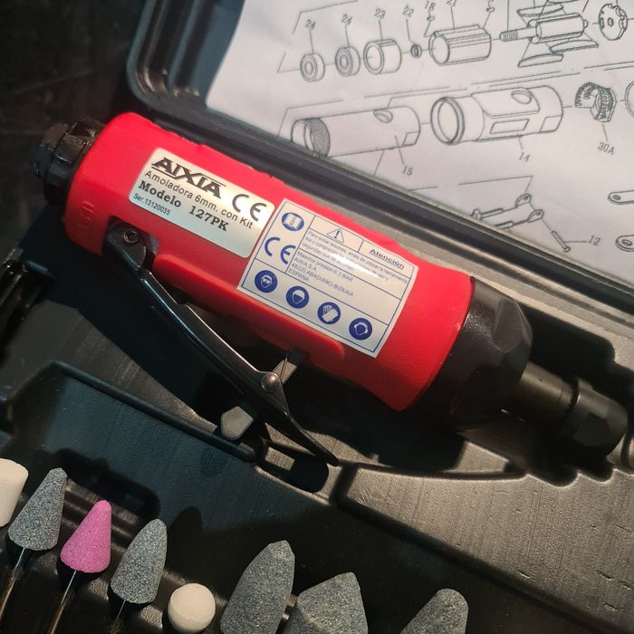 Kit Retificadora pneumática Nova
Rotações: 22.000 rpm
Comprimento: 160