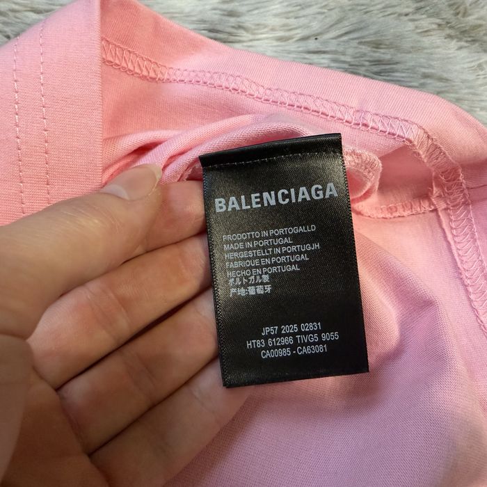 Футболка Баленсиага, рожева Balenciaga