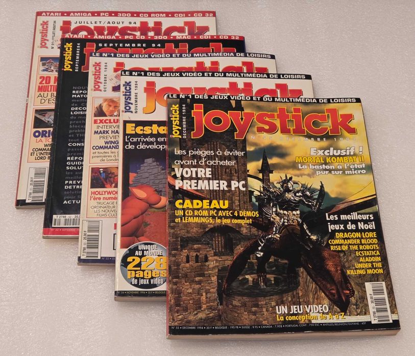 Lote Joystick 1994 completo nº 45 a 55 – revistas retro