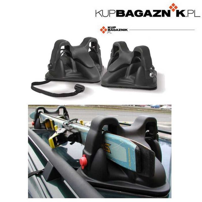 Bagażnik Narciarski Uchwyt Magnetyczny 2 pary Narty zamykany SHUTTLE