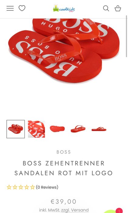 Оригінальні шльопанці вʼєтнамки Hugo Boss Flip flops 36,5-37 розмір
