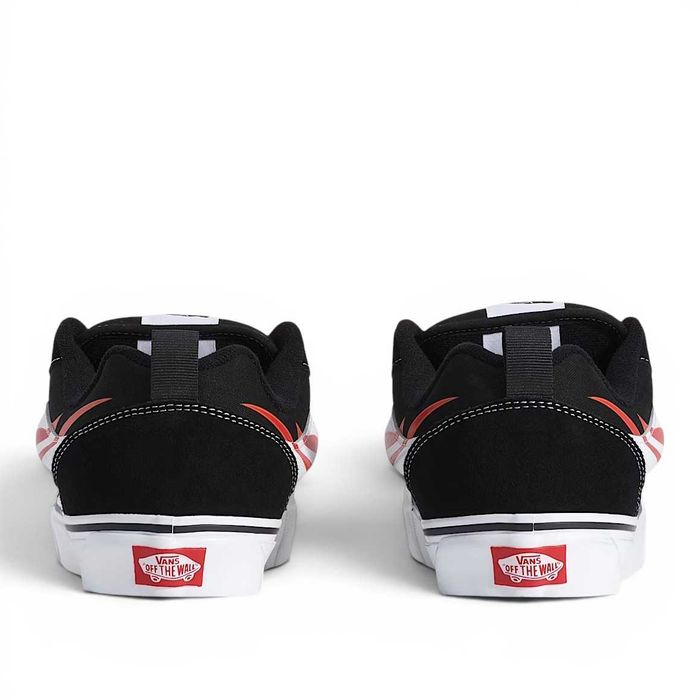 Vans Knu Skool Flame Black/Red 39/40/40.5/41/42/42.5/44/44.5/45/46 Оригінал