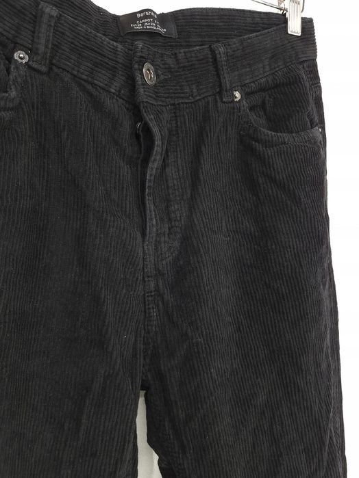 Spodnie sztruksowe Bershka 36 S 8 proste