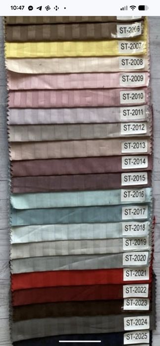 Страйп-сатин Отельний сатин 100% бавовна На метраж та пошив