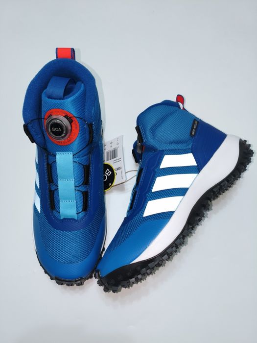 Дитячі сині хайтопи кросівки черевики Adidas 38