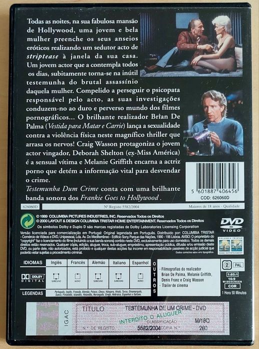 DVD Trstemunha dum Crime