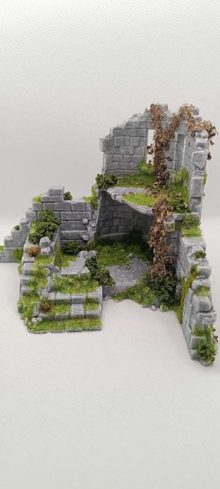 wargaming Ruiny – budynek 2 poziomy 28mm teren