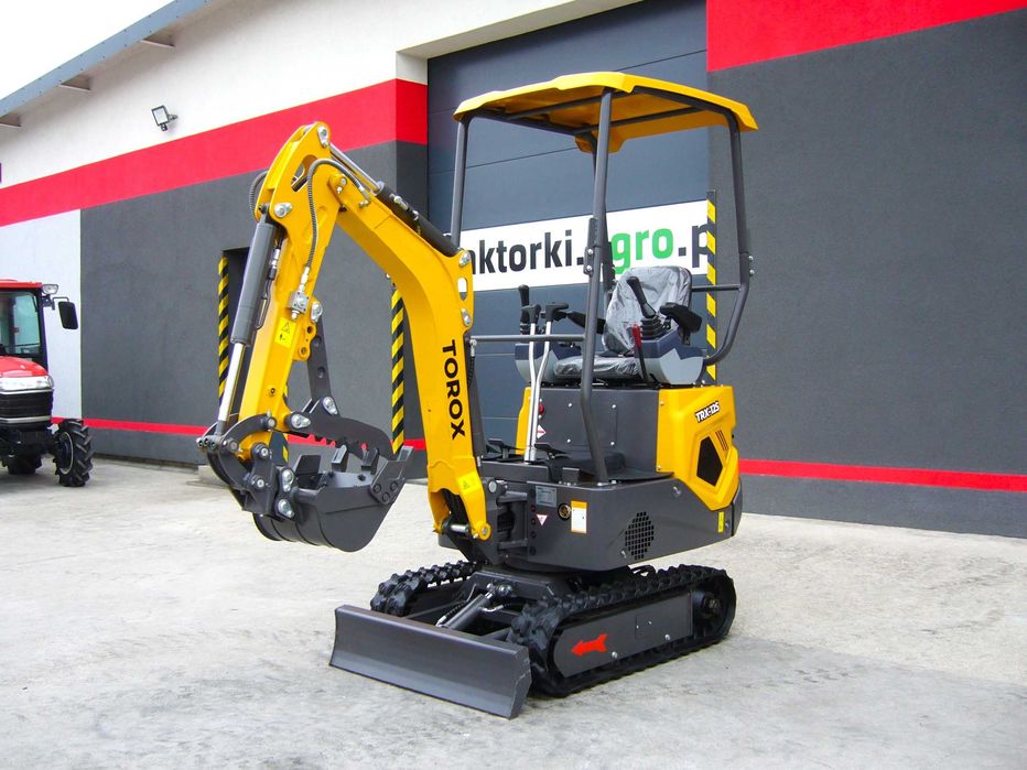 Minikoparka TOROX TRX-12S 1.2T 3Łyżki Kciuk Szybkozł. traktorkiagropl