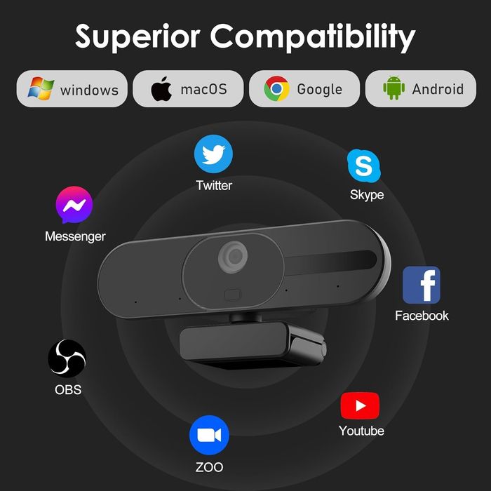 Веб камера Vizolink V21 4K для стріму та відеоконференції