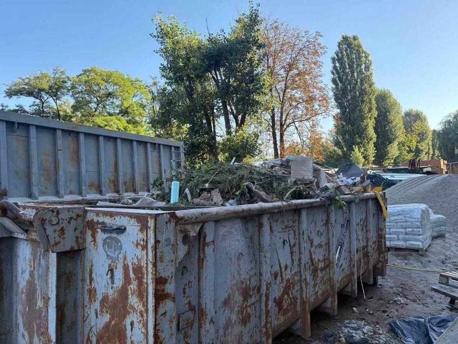 Вывоз строительного мусора контейнером Вивіз будівельного сміття