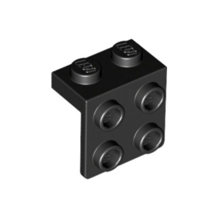 LEGO 44728 Płytka łamana 1 x 2 - 2 x 2 Czarna