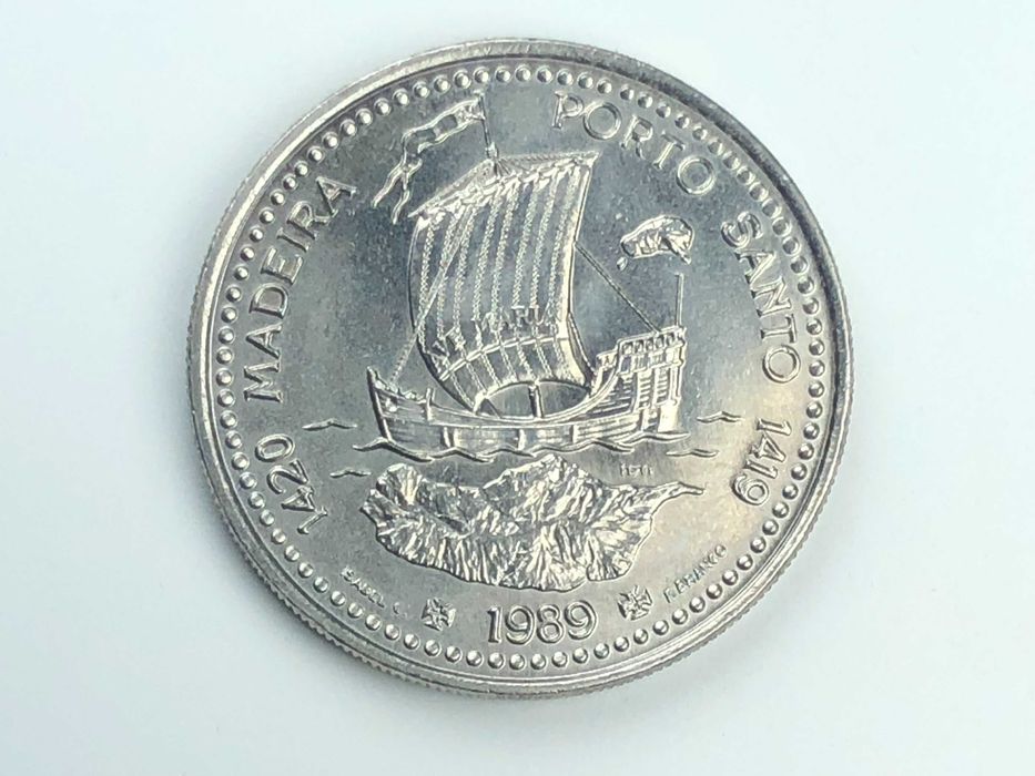 Portugal 1989 - 100 Escudos Cuproniquel - II Série dos Descobrimentos – À Conquista do Atlântico - Porto Santo e Madeira