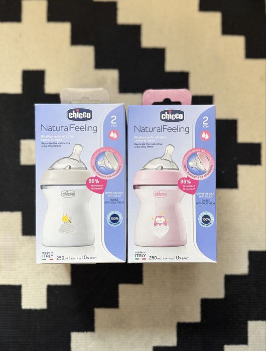 Бутилочка / пляшечка для годування Chicco natural feeling 250 ml / мл