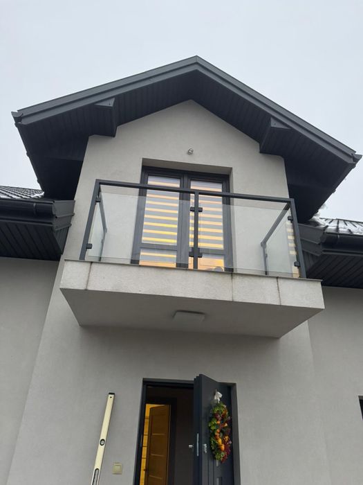 Balustrada szklana ,barierka na balkon, schody,balkon francuski,