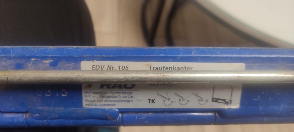 Przeginacz okapu RAU rąbek stojący