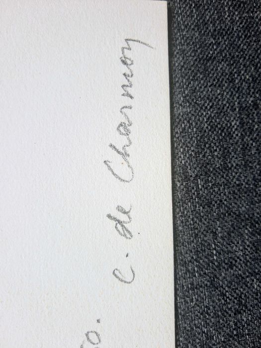 sitodruk  C. de Charmoy, odręczny podpis edycja limitowana, papier
