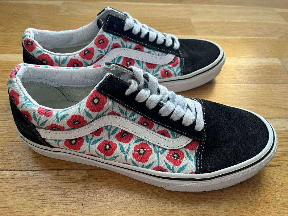 Vans buty kwiaty stan bdb Warszawa Bemowo •