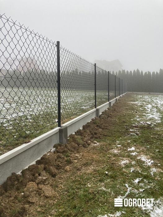 Kompletne ogrodzenie panelowe,siatka, podmurówka