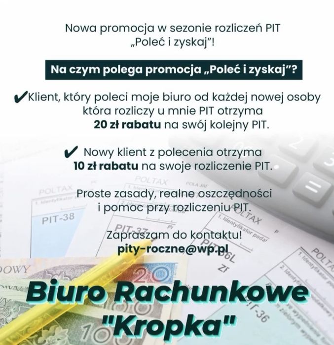 Rozliczenia PIT cała Polska PIT-36 ZG PIT-37 PIT-28