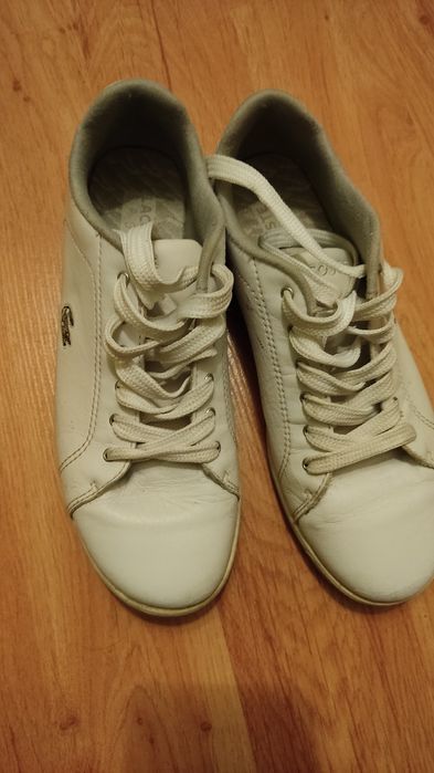 Adidasy skórzane Lacoste