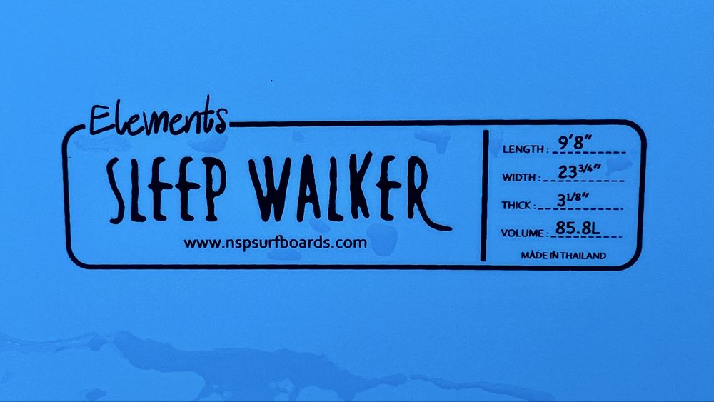 NSP Sleep Walker 9’8” (85.8L) | Longboard Tully St. John | Estado Excelente