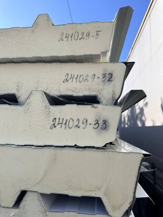 Сендвіч-панелі| 2 сорт | Покрівельні | 100мм | Пінополіуретан