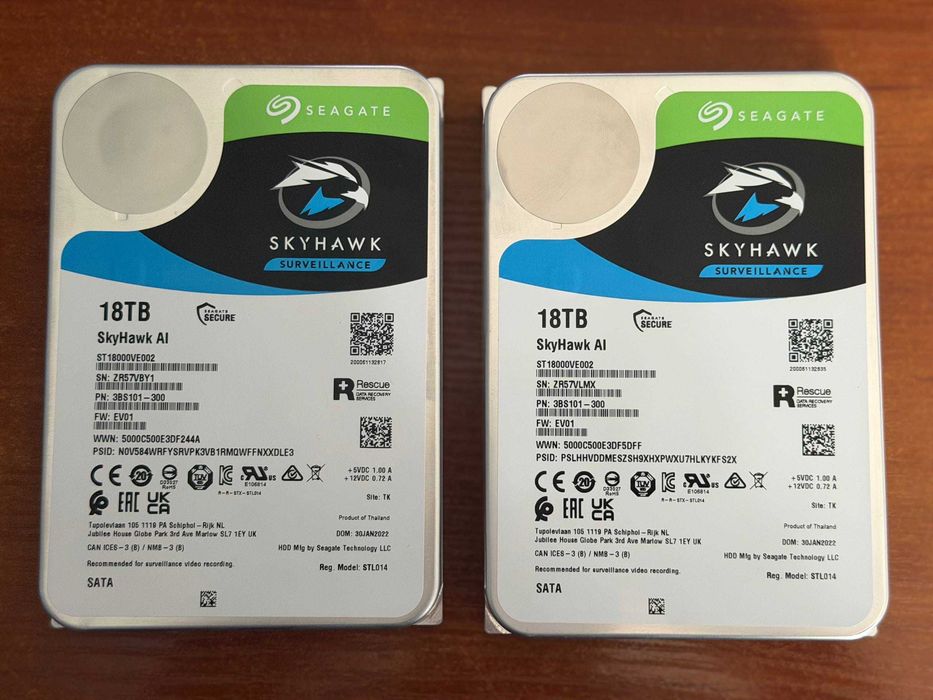 Жорсткі диски Seagate SkyHawk AI 18TB (ST18000VE002)