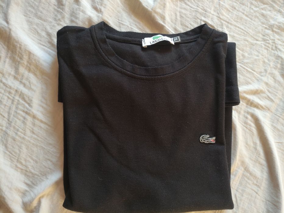 T-shirt Lacoste, czarny, XL