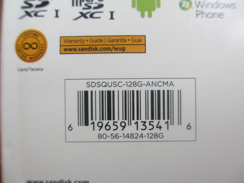 Карта памяти Sandisk Ultra Plus 128 Gb 128 Гб