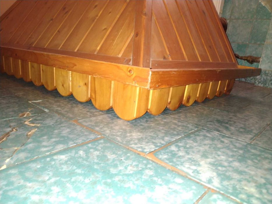 Okap kuchenny drewniany PRL