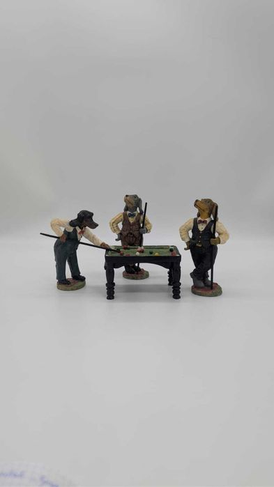 Figurki kolekcjonerskie psów grających w bilard Anglia