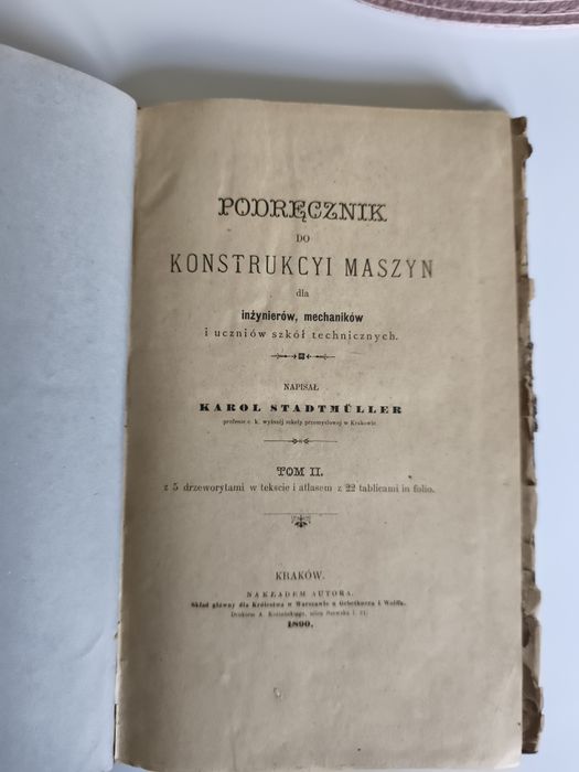 Podręcznik konstrukcji maszyn 1890 rok