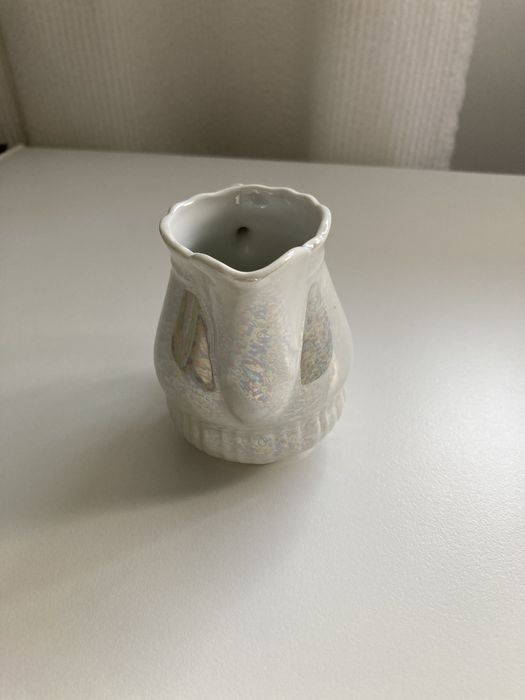 Mlecznik dzbanek porcelana biały perłowy Włocławek PRL