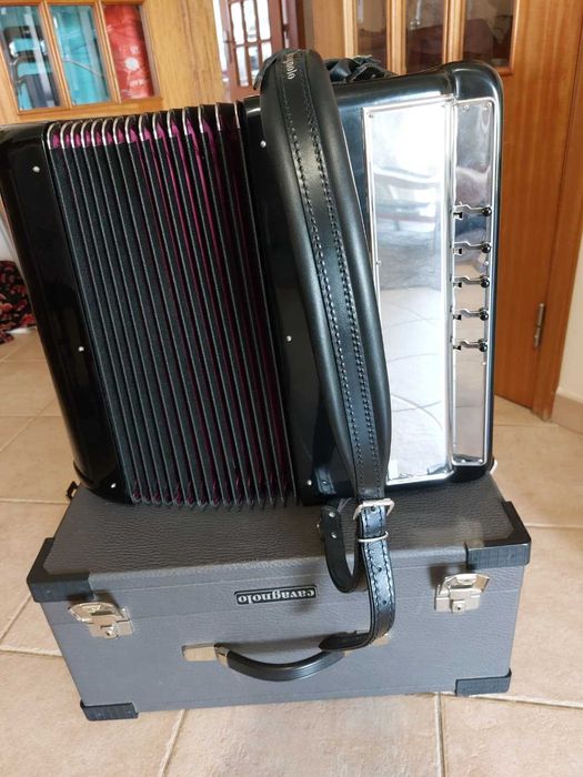 Acordeão CAVAGNOLO Vedette 10, como novo, 120 baixos, estado impecável, com caixa original