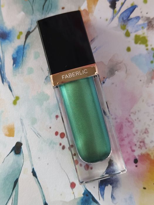 Nowy cień do powiek metaliczny perłowy brokatowy zieleń butelkowa